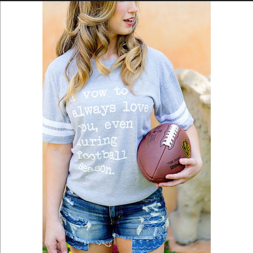 Football fan girlfriend or wife shirt 🏈